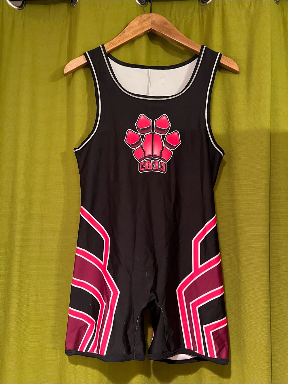 Cellblock13 pink black Singlet size small zipper in back